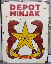 PERTAMINA vintage sign, Early After Indonesia Get Freedom From colonial country picture