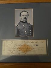 Framed Union General Daniel Sickles Signed Check picture