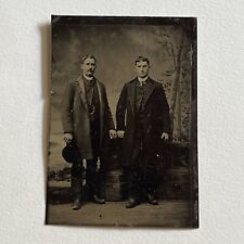 Antique Tintype Photograph Handsome Dapper Young Men Sharp Dressers picture