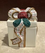 Avon China Christmas Holiday Gift Box Sugar Bowl picture