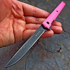 VORTEK CALHOUN Pink Low Profile Ball Bearing Flipper Blade Folding Pocket Knife picture