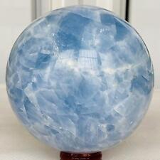 2140g Natural Blue Celestite Crystal Sphere Ball Healing Madagascar picture