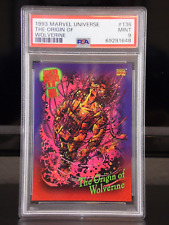 1993 SkyBox Marvel Universe ORIGIN OF WOLVERINE #136 Trading Card | PSA 9 Mint picture