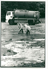 Poisonous Algae in RuLland Water reservoir. - Vintage Photograph 1216925 picture