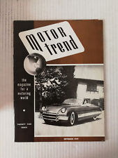 Motor Trend September 1949 First Issue Official Reprint No 1  1941 Ford 723 picture
