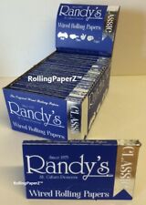 Randy's CLASSIC 1 1/4 Size- Box 25 PACKS - WIRED Cigarette Rolling Papers HEMP picture