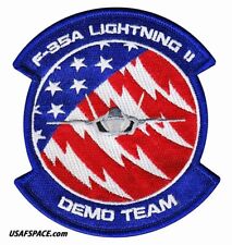 USAF F-35A- LIGHTNING II- DEMO TEAM -Hill AFB, UT- ORIGINAL AIR FORCE VEL PATCH picture