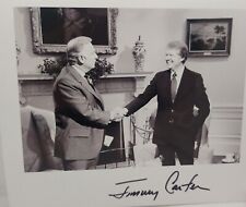 President Jimmy Carter with Walter Cronkite Full Signature Signed Photo picture