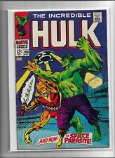 THE INCREDIBLE HULK #103 1968 FINE- 5.5 8159 THE SPACE PARASITE picture