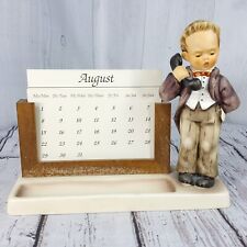 Vintage Goebel Hummel Hello Chef 788A Perpetual Calendar Figurine w/ Date Cards picture