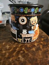 Swiss Folk Art Vase By Willy Aebi Hasle Vintage picture