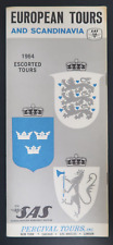 European Tours and Scandinavia SAS Airlines System 1964 Travel Souvenir Pamphlet picture