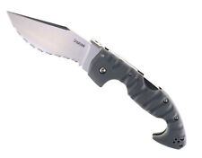 Cold Steel Spartan Folding Knife Black Grivory Handle AUS10 Serrated Edge CS21SS picture