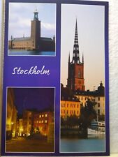 Postcard Famous Places/Landmarks in Stockholm Sweden picture