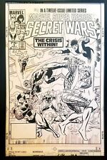 Secret Wars #3 X-Men Spider-Man Mike Zeck 11x17 FRAMED Original Art Poster Marve picture