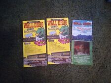 Vintage 1995 Wall Drug South Dakota Broucher Lot Of 3 Great Condition Very Rare picture
