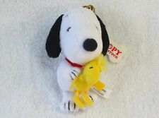 Peanuts Snoopy & Woodstock Mascot Plush Keychain H9cm  3.5