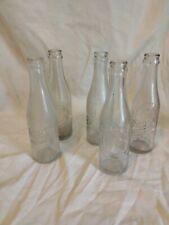 5 Vintage Embossed Dr Pepper 10-2-4 Bottles 6 1/2 Oz Effingham Illinois Lou,Ky picture