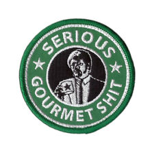 Serious Gourmet Sh*t Coffee Humor Pulp Fiction Iron on Patch picture