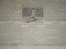 1964 JUNE 22 NEW YORK TIMES NEWSPAPER - BUNNING PITCHES PERFECT GAME - NP 7432 picture