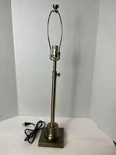 Canopy Adjustable Height Brass Candlestick Table Lamp 29” - 33” Tall picture