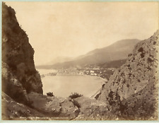 ND, France, Menton, General View of the Italian Border Vintage Album picture