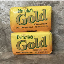 Lot Of 2 Vintage Palmolive Colgate Gold Soap Bar Deodorant 4.5 oz New picture