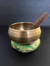 4.5”Handbeaten Tibetan Singing Bowl Set  for Yoga, Meditation, Sound healing. picture