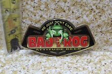 Bad Frog Beer Label Banned 8 States He Just Don't Care RARE Infamous Vintage 🐸 picture