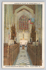 Postcard Interior Washington Memorial Chapel Valley Forge Pennsylvania c1920 picture