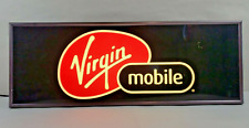 Unique Virgin Mobil Electric Light Sign Tested & Works Wall Hanging Man Cave picture