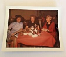 Vintage Glossy Color Photo 3 Pretty Women at Italian Restaurant 1970's picture