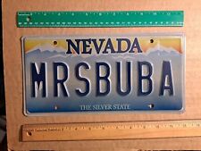 License Plate, Nevada, Vanity: MRS BUBA, Mrs. Bubba (Gump...) picture