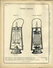 1890s PAPER AD 5 PG Gem Ham Ham's Tubular Lantern Police Sperm Whale Oil  picture