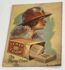 C1920's Vintage Advertising Booklet for Eat Yeast Foam Many Uses Bread Root Beer picture