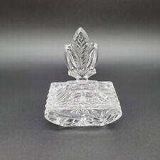 Vintage Clear Lead Crystal Trinket Box picture