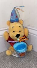 Vintage Disney Winnie the Pooh Happy Birthday Plush 6” picture