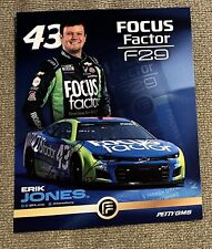 Erik Jones Signed 2023 Focus Factor Postcard Hero Card NASCAR Auto COA picture