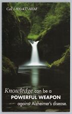 Advertising~Waterfall~Powerful Weapon~Alzheimer's Disease~Continental Postcard picture