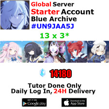 [Global] Blue Archive Starter Account 13x3* 14k+Pyroxene Mika Ui #UN9J picture