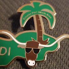 Texas Destination Imagination Pin Long Horn Shades Ft Worth TX Pinback DI OM244 picture