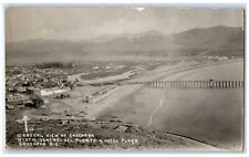 1938 General View of Ensenada Baja California Mexico RPPC Photo Postcard picture
