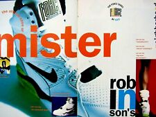 David Robinson 1990 Nike AIR Mister Robinson Centerfold Original Print Ad 16x11