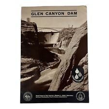 VINTAGE 1966 Glen Canyon Dam Booklet US Dept of Interior BROCHURE Map Tourist picture