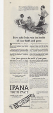 1924 Ipana Tooth Paste Print Ad Heals Bleeding Gums Send For Trial Tube Coupon picture