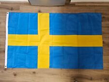Sweden National flag 5x3ft 150cmx90cm In Very Good Condition  picture