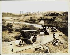 1938 Press Photo Natives during road construction in Addis Ababa, Africa picture