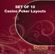 Wholesale Set of TEN Authentic Red Casino Speed Cloth Poker Table Felts picture