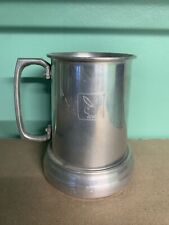 Vintage Playboy Bunny Tankard Aluminum Metal Stein Mug Glass Bottom Cup picture