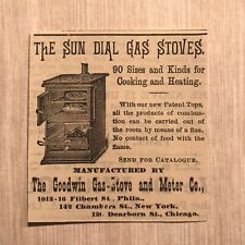 1880s-90s Victorian Print Ad Goodwin Gas-Stove and Meter Co. / 2V1-27A picture